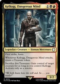 Kellogg, Dangerous Mind (Surge Foil) - Universes Beyond: Fallout - Magic: The Gathering card