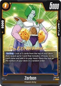 Zarbon - Awakened Pulse Pre-Release Cards - Dragon Ball Super: Fusion World card