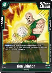 Tien Shinhan - FB01-091 - Awakened Pulse Pre-Release Cards - Dragon Ball Super: Fusion World card