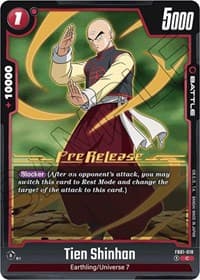 Tien Shinhan - FB01-018 - Awakened Pulse Pre-Release Cards - Dragon Ball Super: Fusion World card
