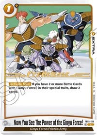 Now You See The Power of the Ginyu Force! - Awakened Pulse Pre-Release Cards - Dragon Ball Super: Fusion World card