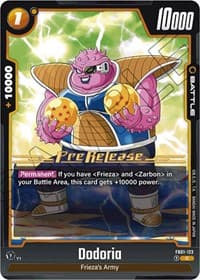 Dodoria - Awakened Pulse Pre-Release Cards - Dragon Ball Super: Fusion World card