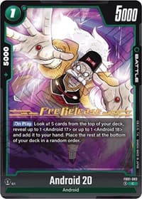 Android 20 - FB01-083 - Awakened Pulse Pre-Release Cards - Dragon Ball Super: Fusion World card