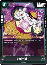 Android 19 - Awakened Pulse Pre-Release Cards - Dragon Ball Super: Fusion World card