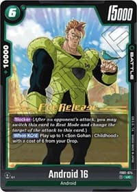 Android 16 - FB01-074 - Awakened Pulse Pre-Release Cards - Dragon Ball Super: Fusion World card