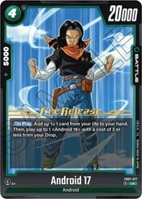 Android 17 - FB01-077 - Awakened Pulse Pre-Release Cards - Dragon Ball Super: Fusion World card