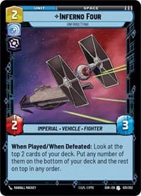 Inferno Four - Unforgetting - Spark of Rebellion - Star Wars: Unlimited card