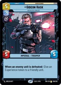 Gideon Hask - Ruthless Loyalist - Spark of Rebellion - Star Wars: Unlimited card