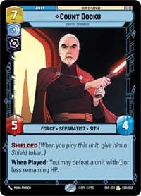 Count Dooku - Darth Tyranus - Spark of Rebellion - Star Wars: Unlimited card