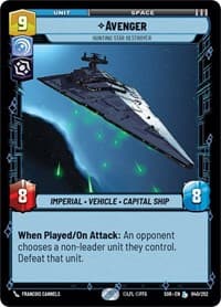 Avenger - Hunting Star Destroyer - Spark of Rebellion - Star Wars: Unlimited card