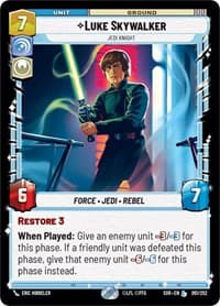 Luke Skywalker - Jedi Knight - Spark of Rebellion - Star Wars: Unlimited card