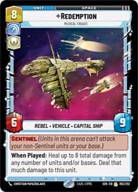 Redemption - Medical Frigate - Spark of Rebellion - Star Wars: Unlimited card