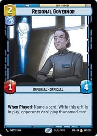 Regional Governor - Spark of Rebellion - Star Wars: Unlimited card