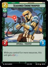 Seasoned Shoretrooper - Spark of Rebellion - Star Wars: Unlimited card