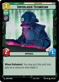Superlaser Technician - Spark of Rebellion - Star Wars: Unlimited card