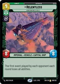 Relentless - Konstantine's Folly - Spark of Rebellion - Star Wars: Unlimited card