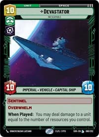 Devastator - Inescapable - Spark of Rebellion - Star Wars: Unlimited card