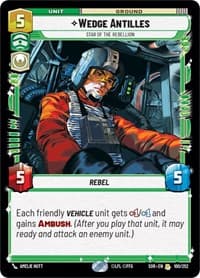 Wedge Antilles - Star of the Rebellion - Spark of Rebellion - Star Wars: Unlimited card