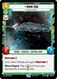 Home One - Alliance Flagship - Spark of Rebellion - Star Wars: Unlimited card