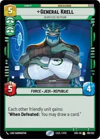 General Krell - Heartless Tactician - Spark of Rebellion - Star Wars: Unlimited card