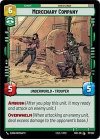 Mercenary Company - Spark of Rebellion - Star Wars: Unlimited card