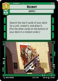 Recruit - Spark of Rebellion - Star Wars: Unlimited card