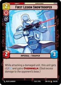 First Legion Snowtrooper - Spark of Rebellion - Star Wars: Unlimited card