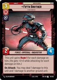 Fifth Brother - Fear Hunter - Spark of Rebellion - Star Wars: Unlimited card