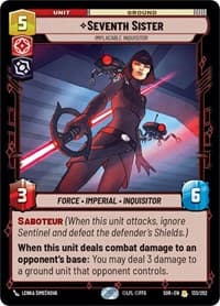 Seventh Sister - Implacable Inquisitor - Spark of Rebellion - Star Wars: Unlimited card