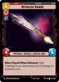 Ruthless Raider - Spark of Rebellion - Star Wars: Unlimited card