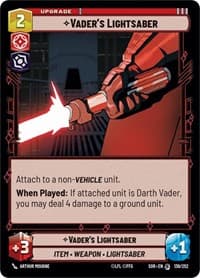 Vader's Lightsaber - Spark of Rebellion - Star Wars: Unlimited card