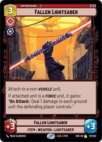 Fallen Lightsaber - Spark of Rebellion - Star Wars: Unlimited card
