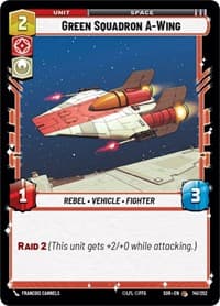 Green Squadron A-Wing - Spark of Rebellion - Star Wars: Unlimited card