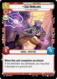 Zeb Orrelios - Headstrong Warrior - Spark of Rebellion - Star Wars: Unlimited card