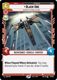 Black One - Scourge of Starkiller Base - Spark of Rebellion - Star Wars: Unlimited card