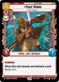 Mace Windu - Party Crasher - Spark of Rebellion - Star Wars: Unlimited card