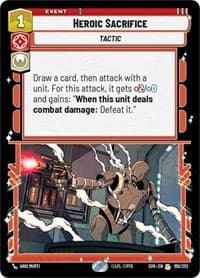 Heroic Sacrifice - Spark of Rebellion - Star Wars: Unlimited card