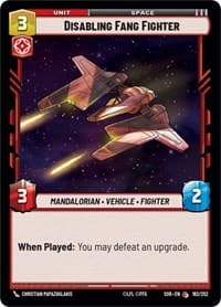 Disabling Fang Fighter - Spark of Rebellion - Star Wars: Unlimited card