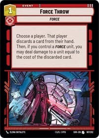 Force Throw - Spark of Rebellion - Star Wars: Unlimited card