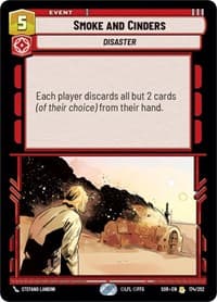 Smoke and Cinders - Spark of Rebellion - Star Wars: Unlimited card