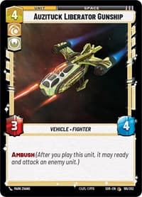 Auzituck Liberator Gunship - Spark of Rebellion - Star Wars: Unlimited card