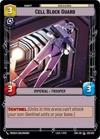 Cell Block Guard - Spark of Rebellion - Star Wars: Unlimited card