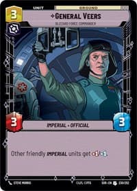 General Veers - Blizzard Force Commander - Spark of Rebellion - Star Wars: Unlimited card