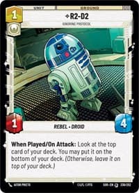 R2-D2 - Ignoring Protocol - Spark of Rebellion - Star Wars: Unlimited card