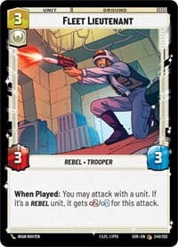 Fleet Lieutenant - Spark of Rebellion - Star Wars: Unlimited card