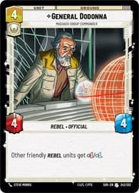 General Dodonna - Massassi Group Commander - Spark of Rebellion - Star Wars: Unlimited card