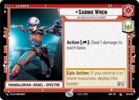 Sabine Wren - Galvanized Revolutionary - Spark of Rebellion - Star Wars: Unlimited card