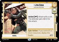 Jyn Erso - Resisting Oppression - Spark of Rebellion - Star Wars: Unlimited card