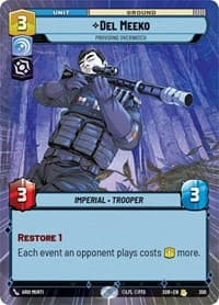 Del Meeko - Providing Overwatch (Hyperspace) - Spark of Rebellion - Star Wars: Unlimited card