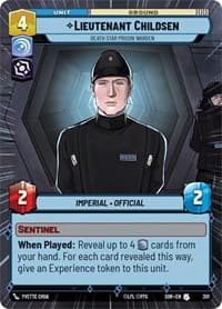 Lieutenant Childsen - Death Star Prison Warden (Hyperspace) - Spark of Rebellion - Star Wars: Unlimited card